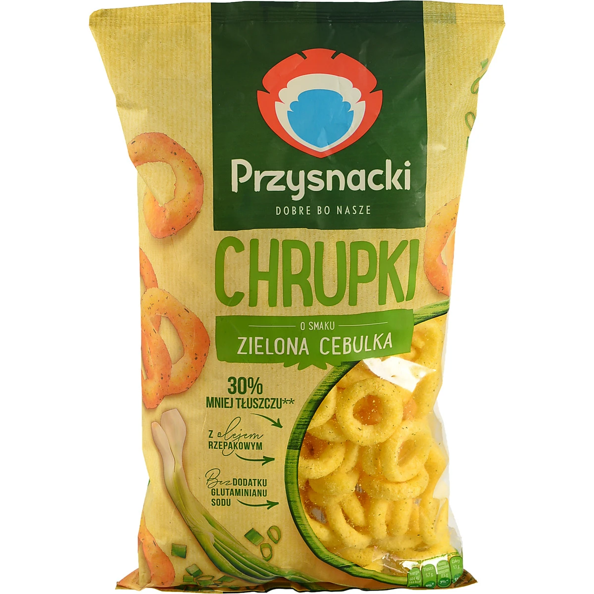 Снеки кукурудзяні зі смаком зеленої цибулі Przysnacki м/у 150г