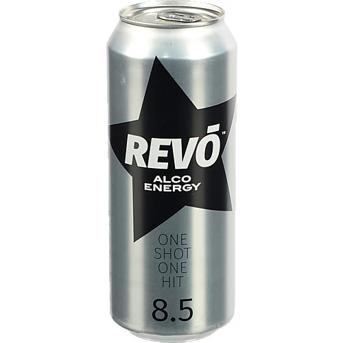Напій слабоалкогольний 0.5л 8-8.5% енергетичний сильногазований Revo з/б