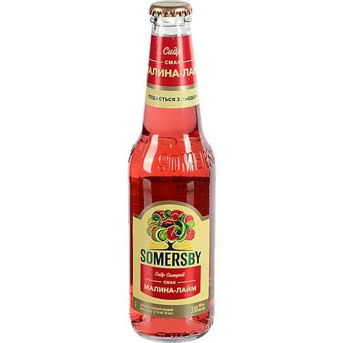 Сидр Somersby Малина-лайм 330мл 4.7%