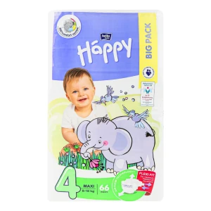 Підгузники для дітей 8-18кг 4 Maxi Bella Baby Happy 66шт