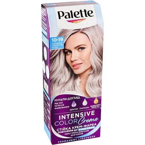 Крем-фарба для волосся Palette Intensive Color №10-19 Холодний світлий блонд