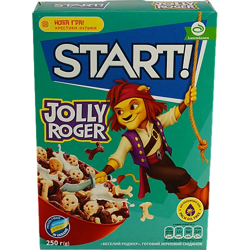 Сніданки сухі зернові Веселий Роджер Start! к/у 250г