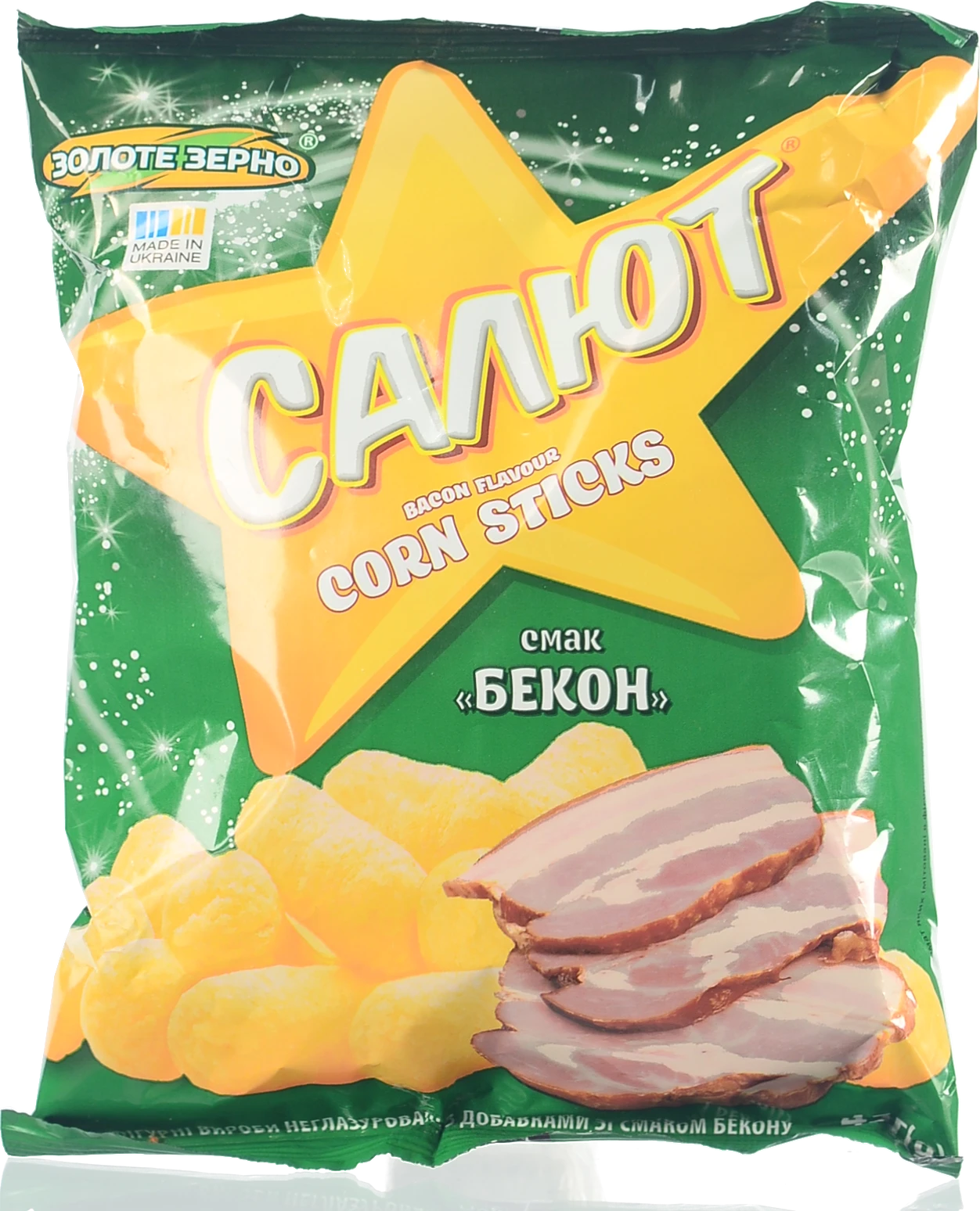 Вироби фігурні неглазуровані з добавками зі смаком бекону Салют м/у 45г