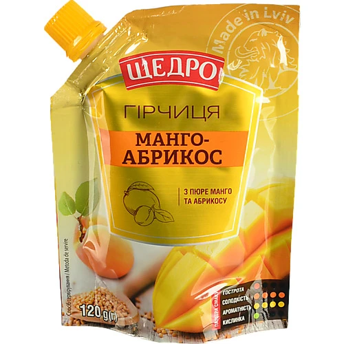 Гірчиця Манго-абрикос Щедро д/п 120г
