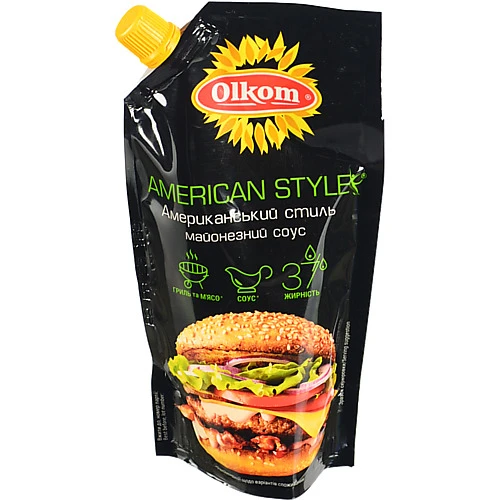 Соус майонезний 37% American style Olkom д/п 295г