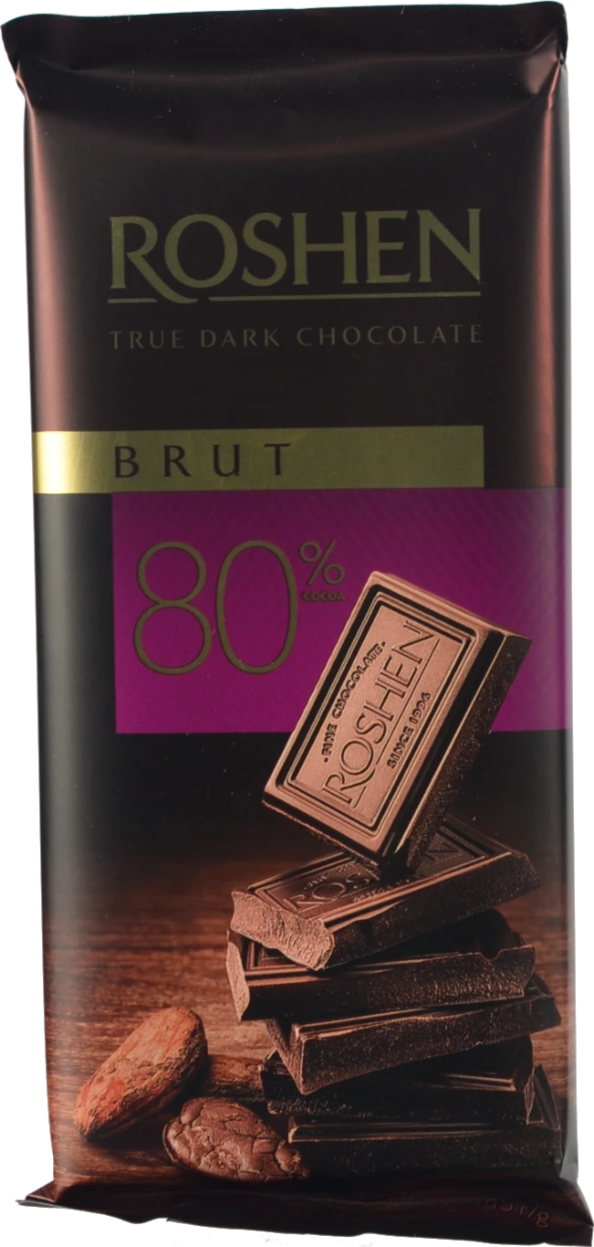 Шоколад 80% чорний Brut Roshen м/у 85г