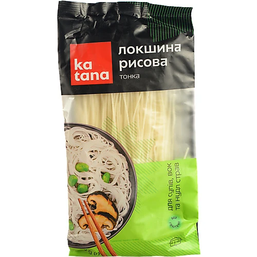 Локшина рисова тонка Katana 200г