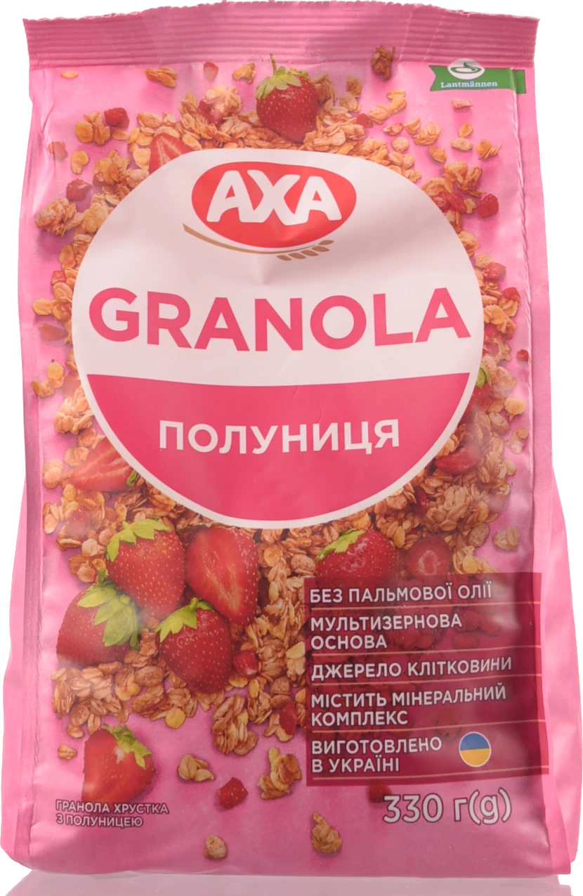 Гранола хрустка Полуниця Axa 330г