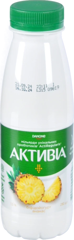 Активіа Питний йогурт Ананас 1,5% 290г