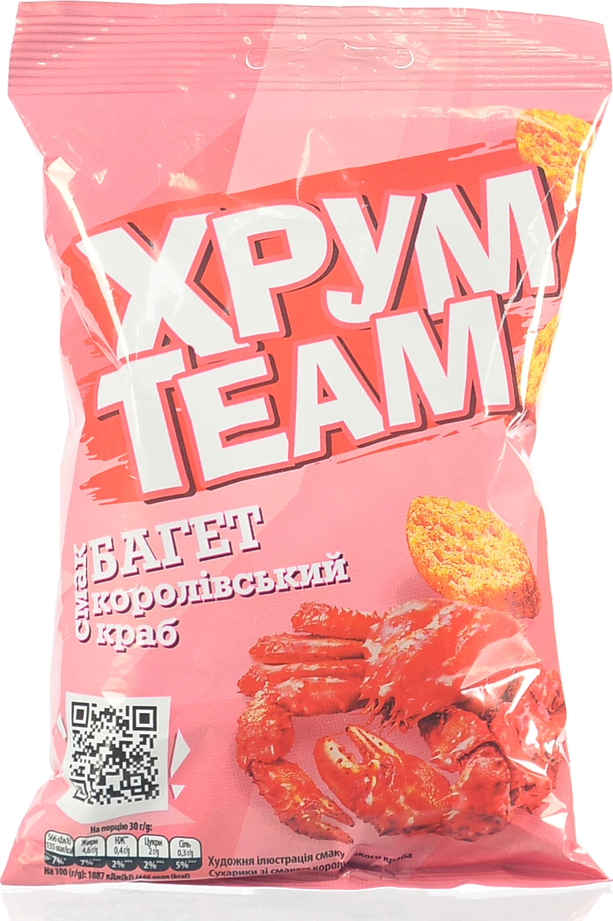 Сухарики Королівський краб Багет ХрумTeam м/у 60г