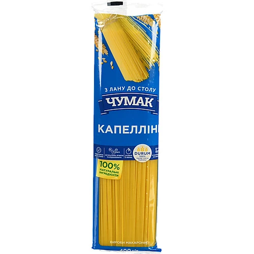 Макарони Чумак 400г капелліні
