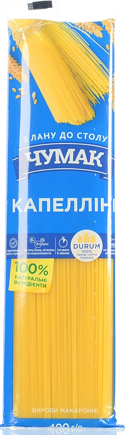 Макарони Чумак 400г капелліні