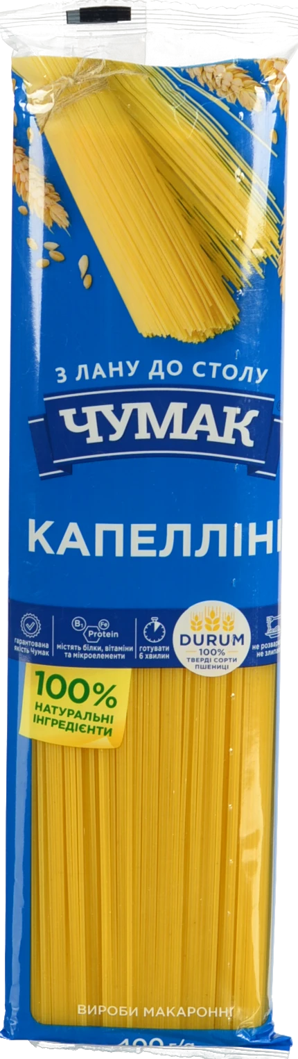 Макарони Чумак 400г капелліні