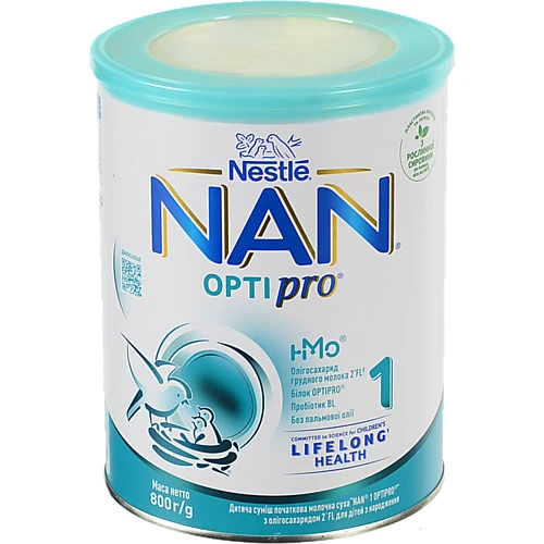 Суміш молочна суха для дітей з народження 1 Optipro NAN з/б 800г