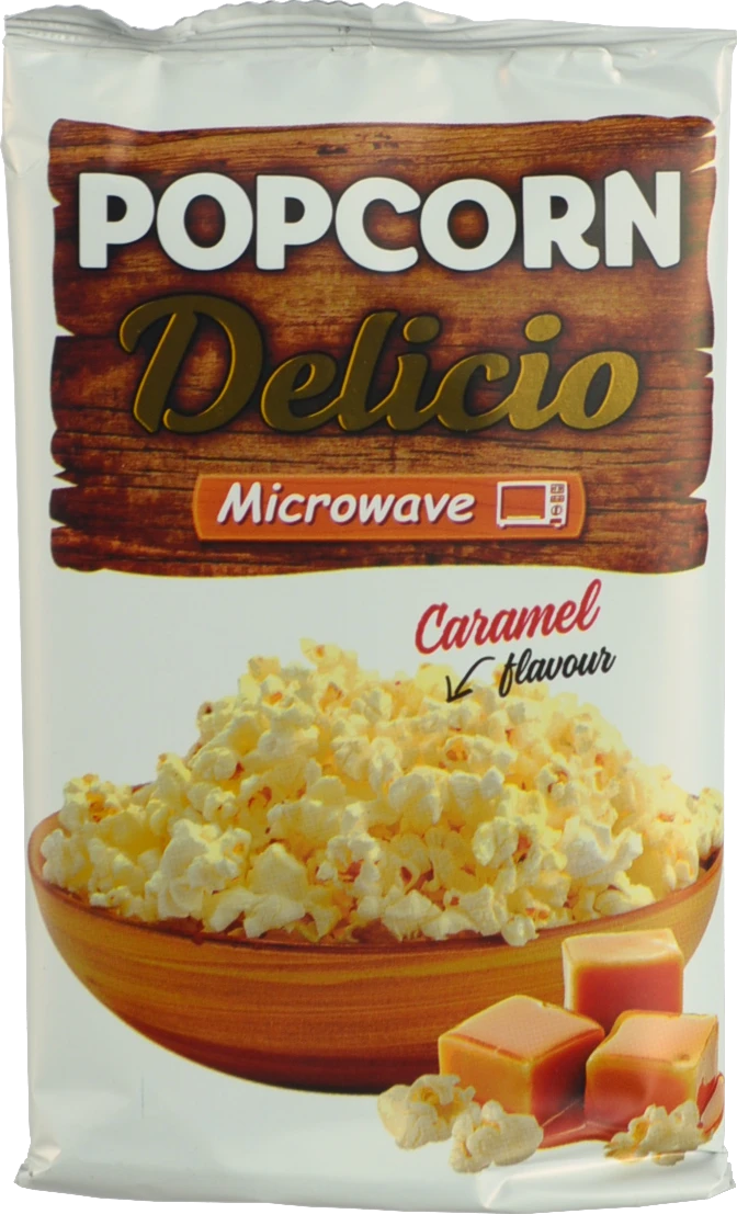 Попкорн Delicio 90г карамель мікро
