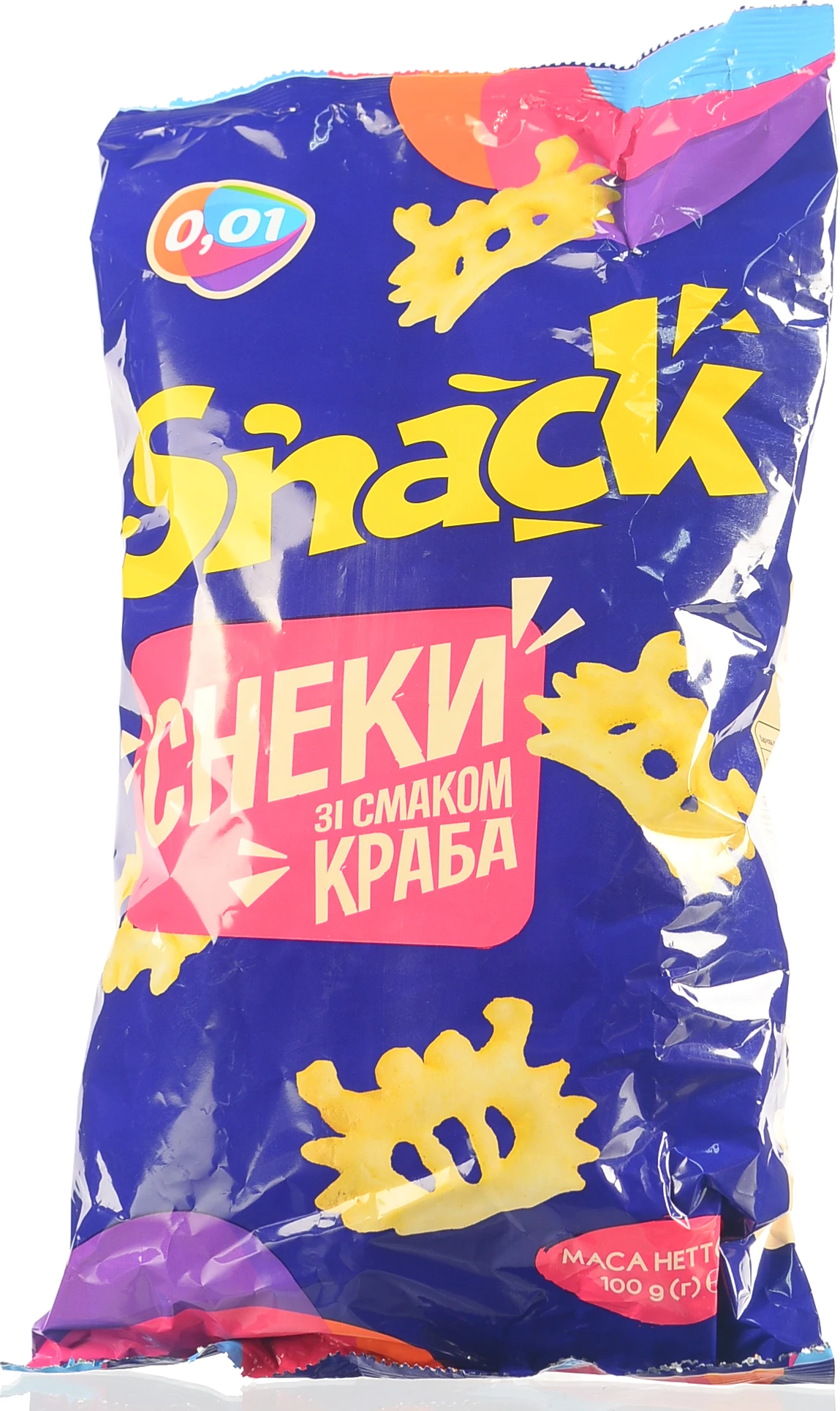Снеки 0.01 100г краб