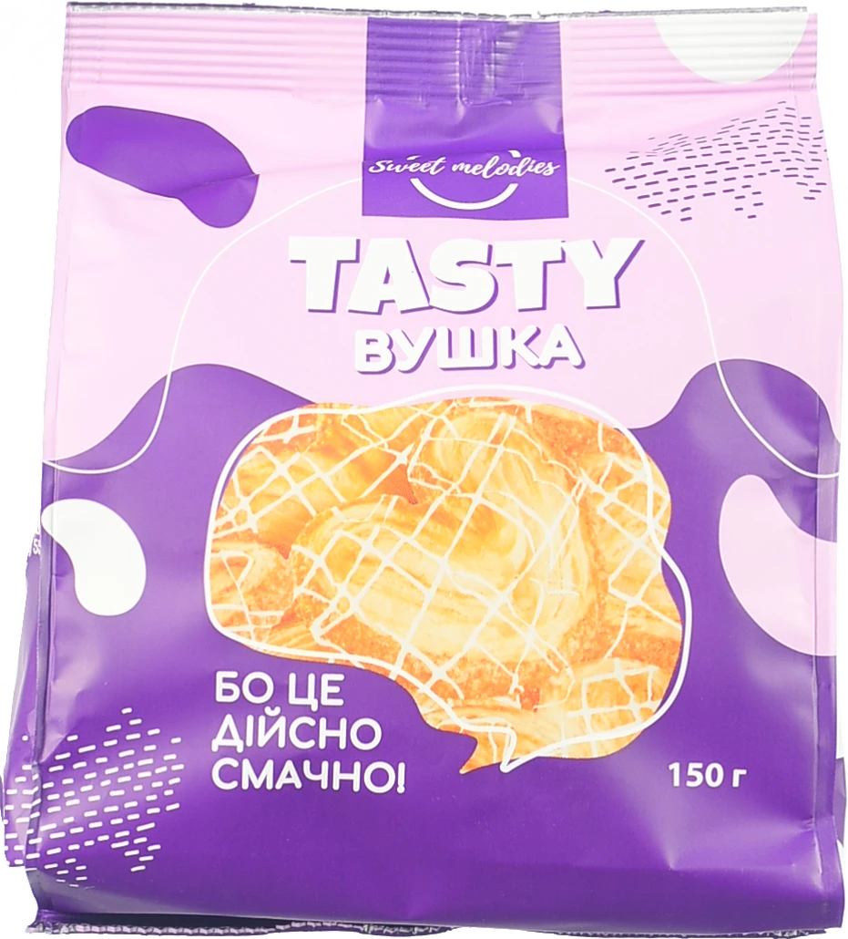 Печиво здобне Sweet melodies 150г вушка