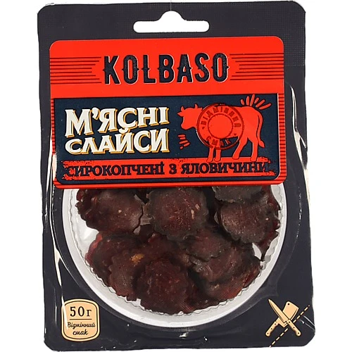 Слайси яловичі Snack&Go Ювілейний Преміум 50г