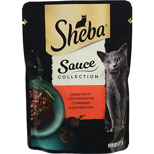 Корм Sheba 85г Sauce Collection яловичина в соусі