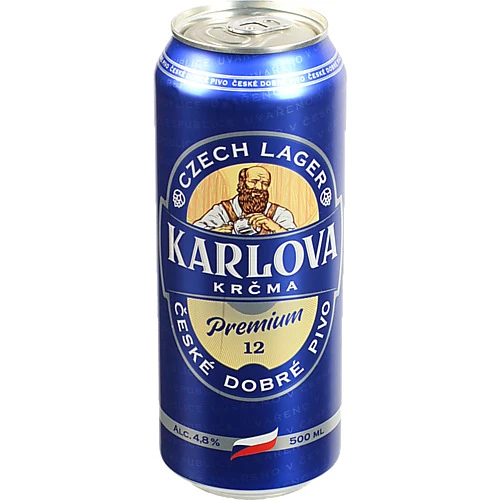 Пиво Karlova Krčma Premium 12 світле пастеризоване фільтроване 0.5л