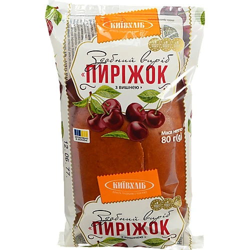 Пиріжок здобний з вишнею Київхліб м/у 80г