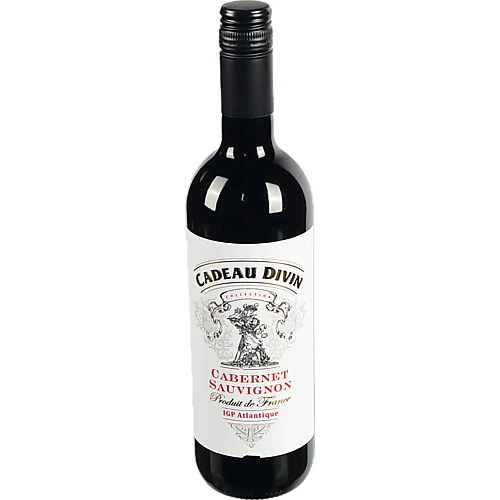 Вино Cabernet Sauvignon IGP Atlantique сухе черв 0.75л6 ТМ Cadeau Divin