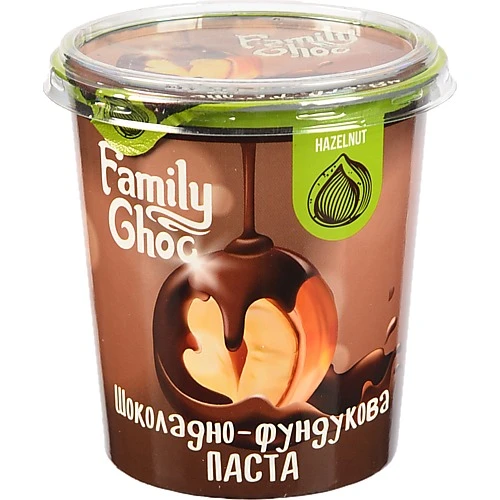 Паста шоколадно-арахісова Family Choc 400г