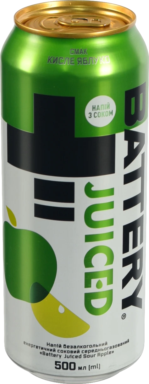 Напій енергетичний Battery 0.5л яблуко