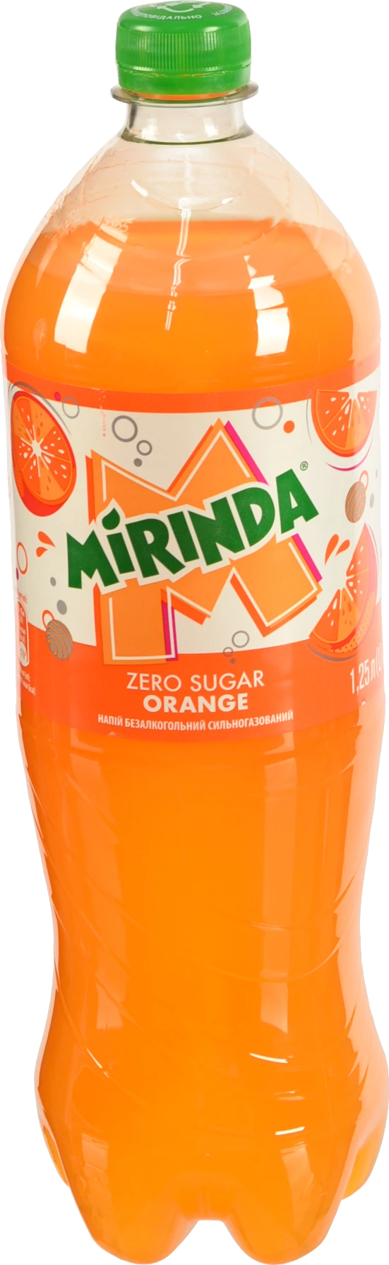 Вода Мірінда 1.25л orange zero