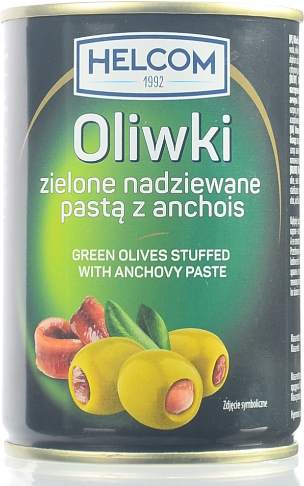 Оливки Helcom 280г фаршировані анчоусами