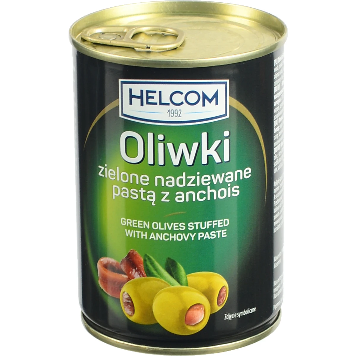 Оливки Helcom 280г фаршировані анчоусами