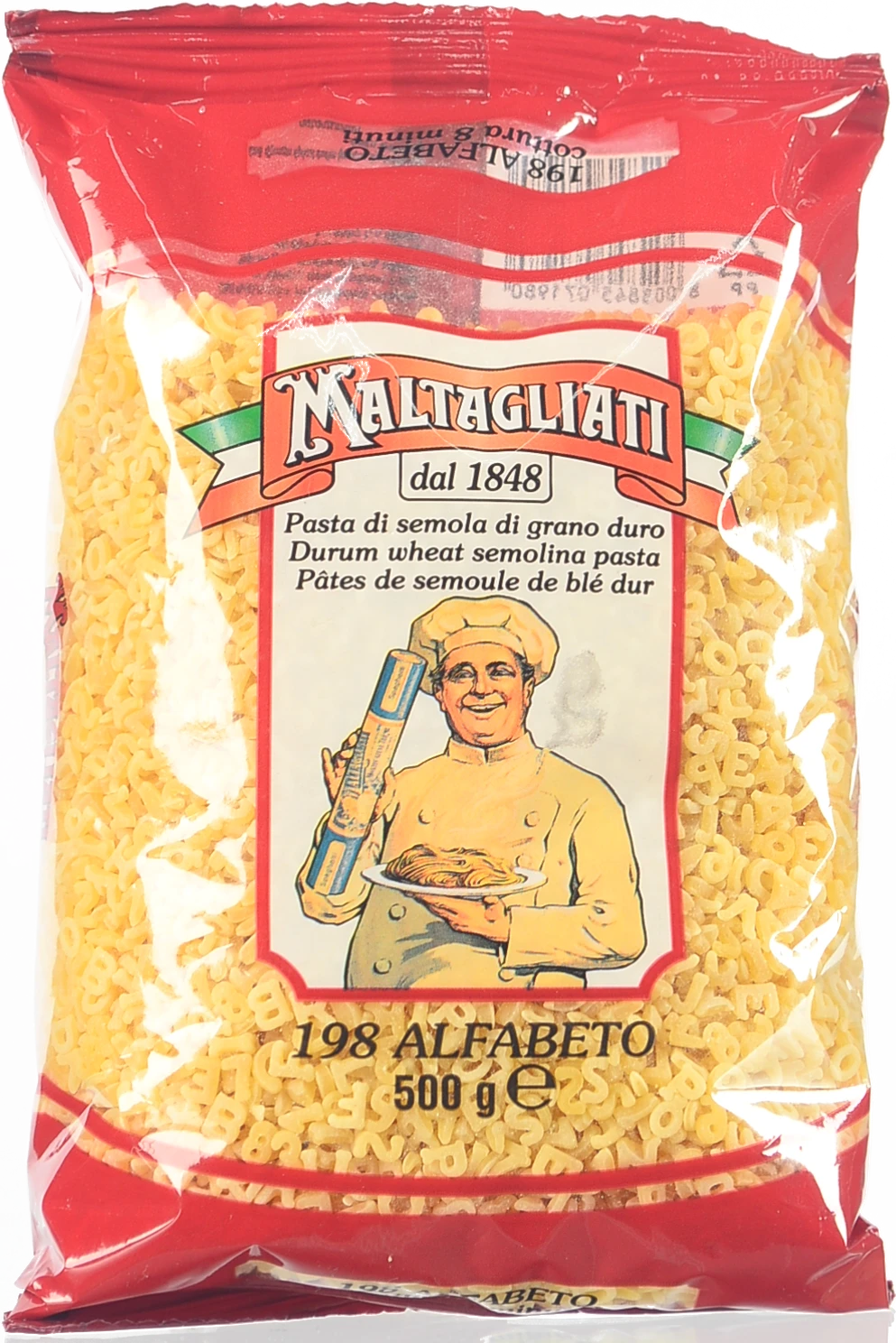 Макарони Maltagliati 500г алфавіт