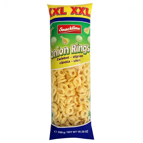 Кукурудзяні кільця Snackline 300г цибуля XXL