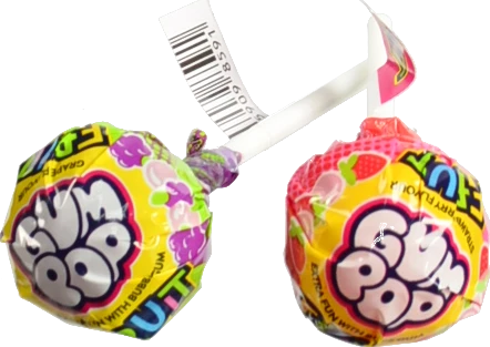 Цукерки Gum Pop 15г фруктові з гумкою