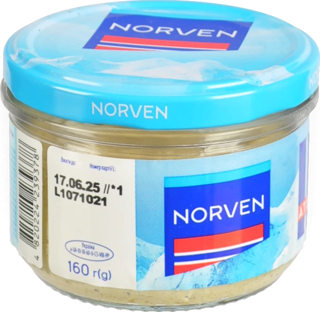 Ікра атлантичних риб з мідіями та часником в соусі Norven 160г