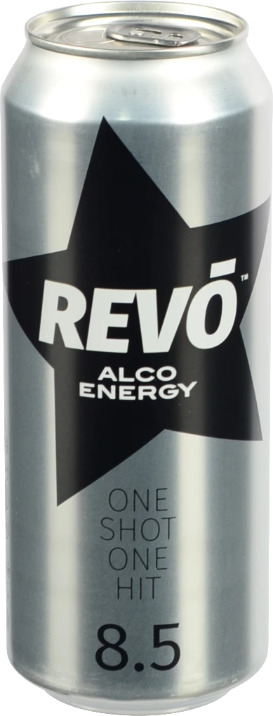 Напій слабоалкогольний 0.5л 8-8.5% енергетичний сильногазований Revo з/б