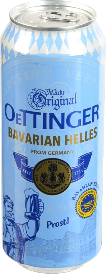 Пиво Oettinger 0.5л 4.7% світле баварське bavarian helles з.б