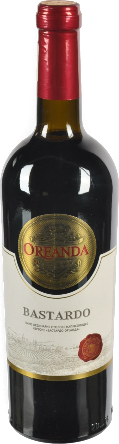 Вино Oreanda Bastardo 0.75л червоне напівсолодке
