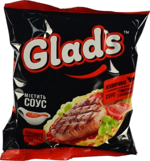 Локшина швидкого приготування Яловичина + Соус Томатний з базиліком Glads м/у 75г