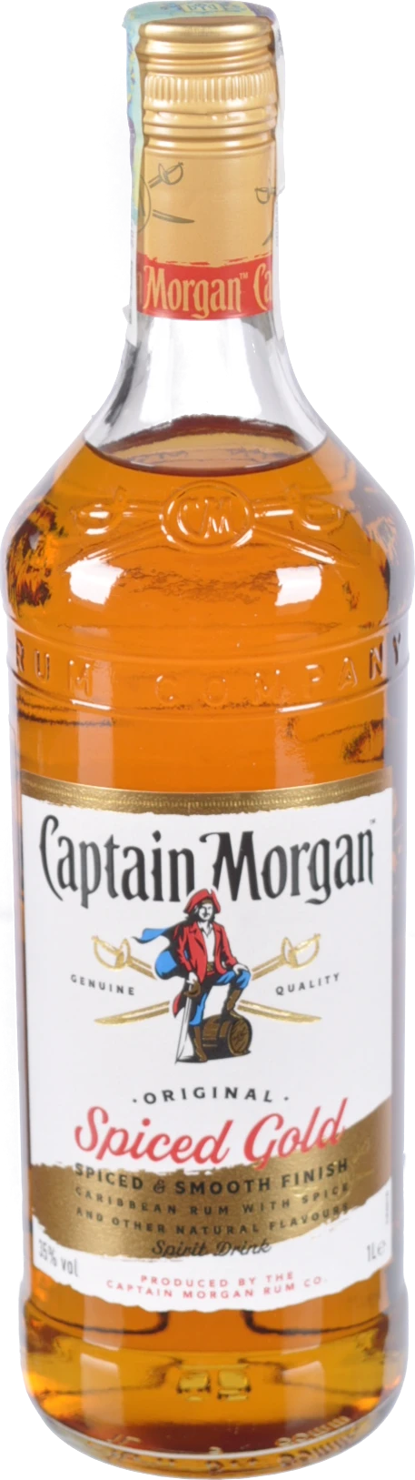 Алкогольний напій Captain Morgan 1л Spiced Gold