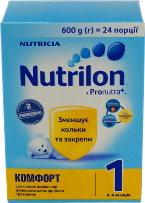 Суміш суха для дітей від 0 до 6міс Комфорт 1 Nutrilon к/у 600г