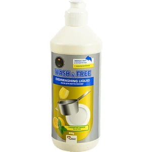 Засіб для миття посуду Wash&Free 500г Лимон та М'ята