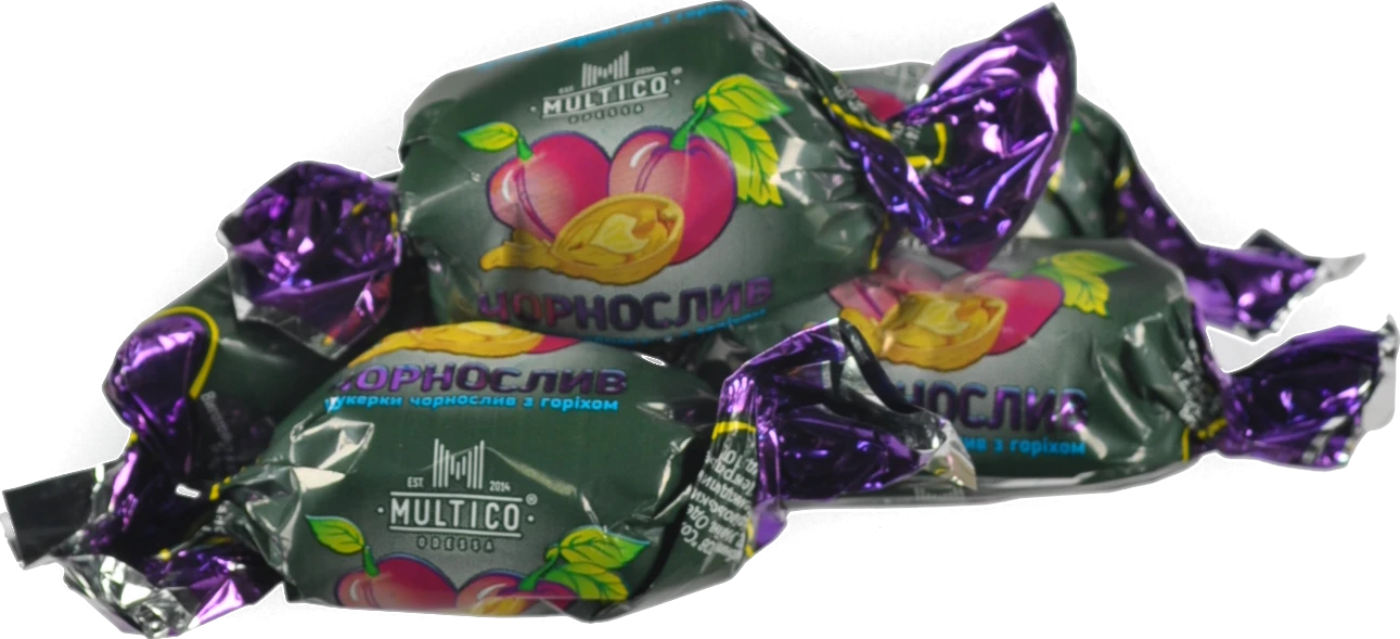 Цукерки Multiсo чорнослив з горіхом