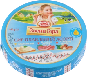 Сир плавлений Звенигора Асорті 140г