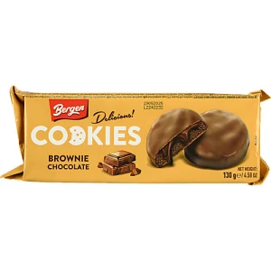 Печиво Bergen Cookies 130гр брауні шоколад