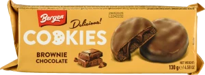 Печиво Bergen Cookies 130гр брауні шоколад
