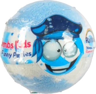 Засіб косметичний для приготування ванн із сюрпризом Funny piratus Bombs Kids Rainbow 100г