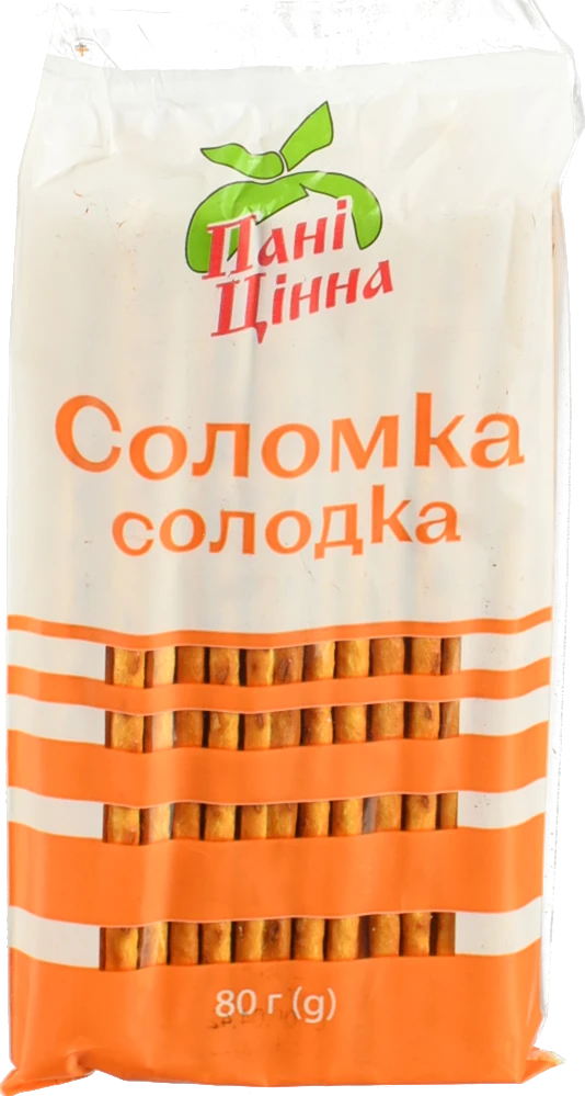 Соломка Пані Цінна 80г солодка