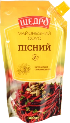 Соус майонезний 50% Пісний Щедро д/п 300г
