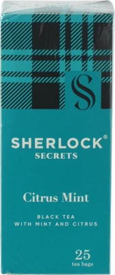 Чай чорний байховий Citrus Mint Sherlock Secrets к/у 25х2г